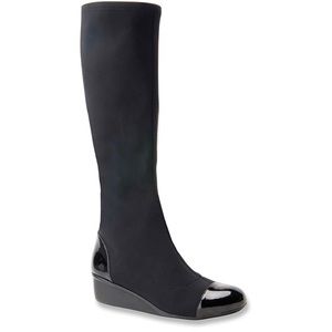 Ros Hommerson Women's Ebony Knee High Boot Sz 9 WW